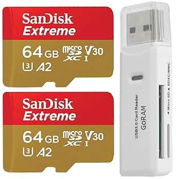 Amazon.com: SanDisk 64GB (2 Pack) Extreme microSDXC 170MB/s